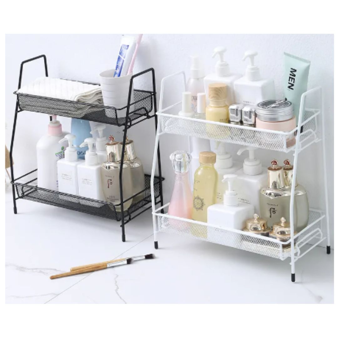 Vista 4 de Organizador Estante Multifuncional Metal - Color: Blanco